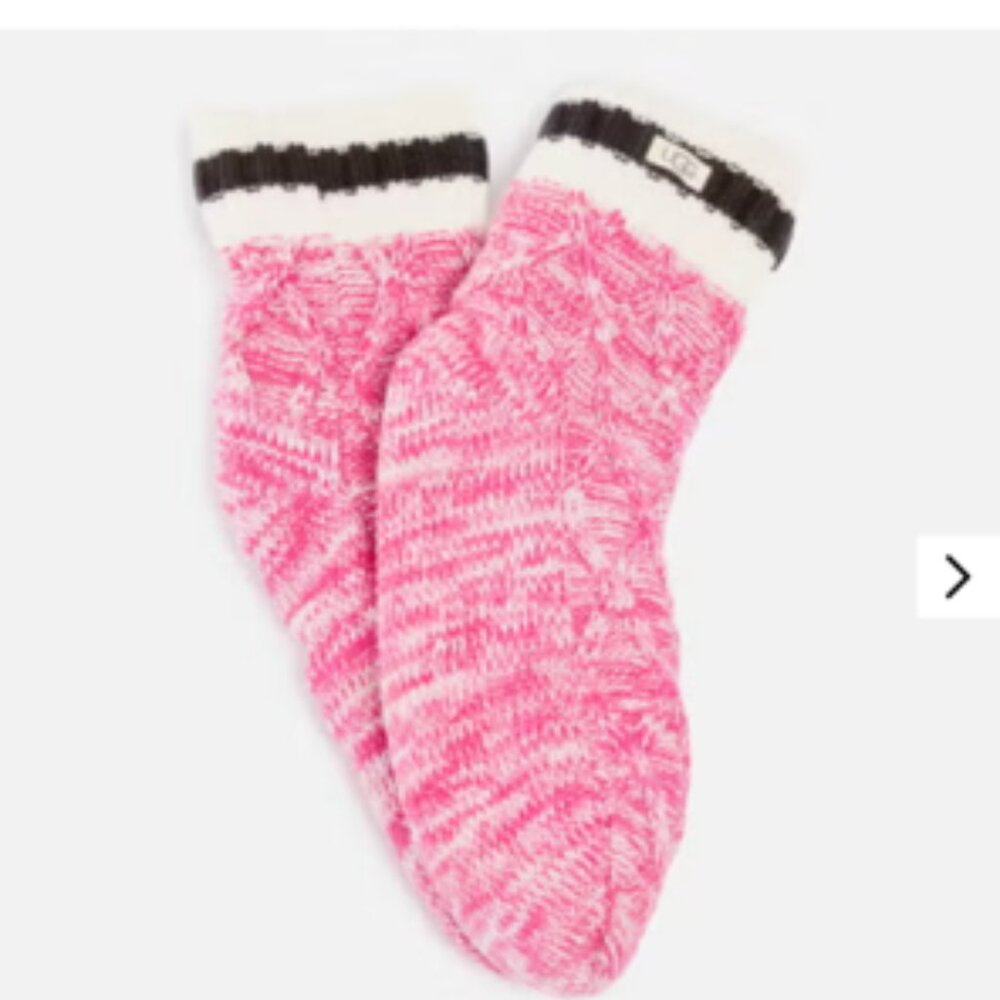 NWT UGG Deedee Sherpa Fleece Lined Quarter Slipper Socks/booties